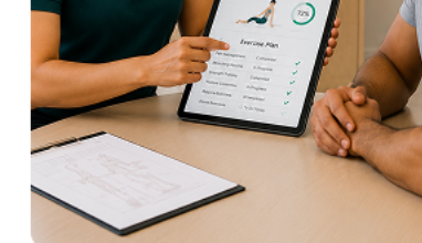 Patient consultation with therapy plan